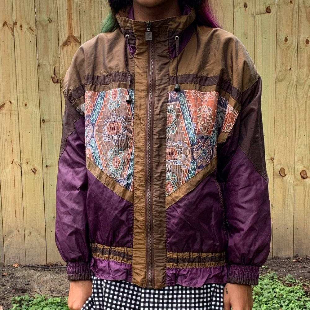 90s Bomber Jacket With Patchwork - image 2